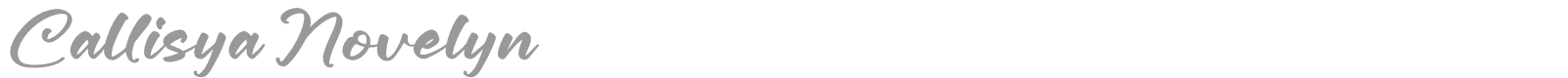 Callisya Novelyn font preview